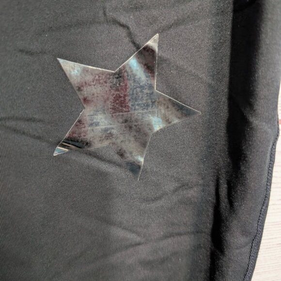 Euc Calvin Klein Plus Size Black Star Pattern Leggings 2X - Picture 4 of 8